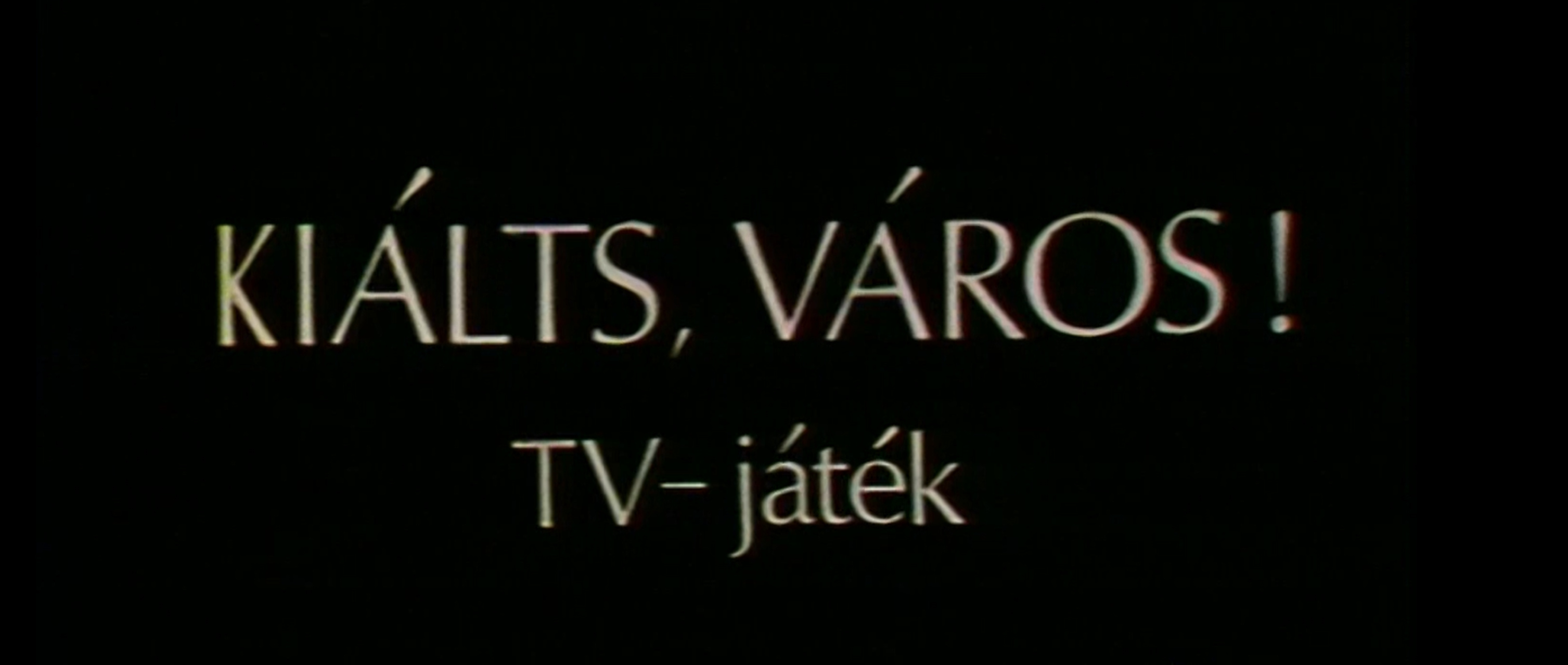 Kiálts, város! borítókép